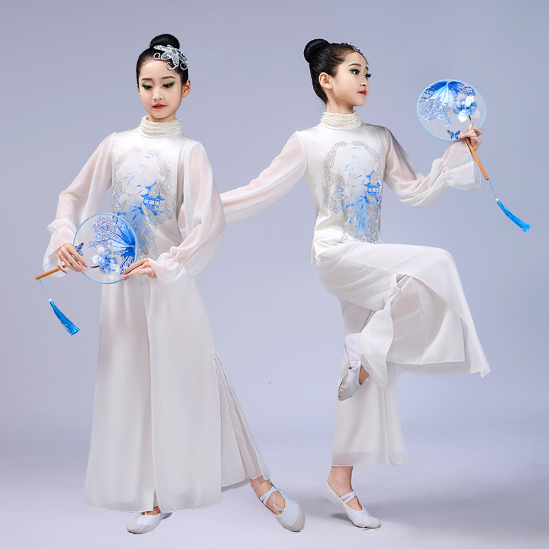 青花瓷金晨同款古典舞蹈服中国风