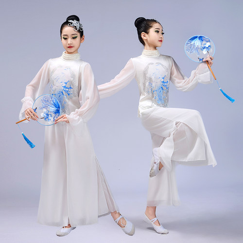 青花瓷金晨同款古典舞蹈服中国风