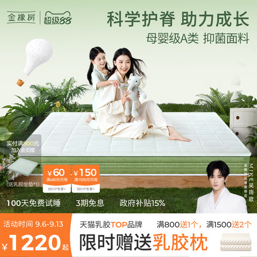 偏硬护脊双面睡感软硬两用0胶水