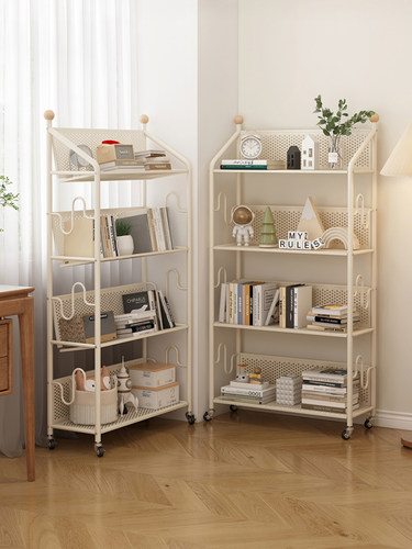 书架落地式储物架活动书房角儿童小书柜图画书储物架阅读架