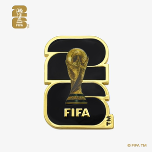 2026美加墨世界杯会徽LOGO徽章胸针足球正版正品周边纪念品礼物