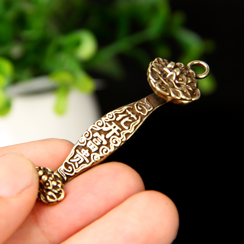 如意挂件花开富贵钥匙扣五帝钱