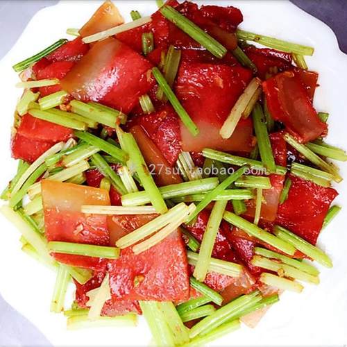 [冷冻]三好素腊肉320g纯素食腊味粉蒸肉回锅肉仿荤素肉豆制品斋菜