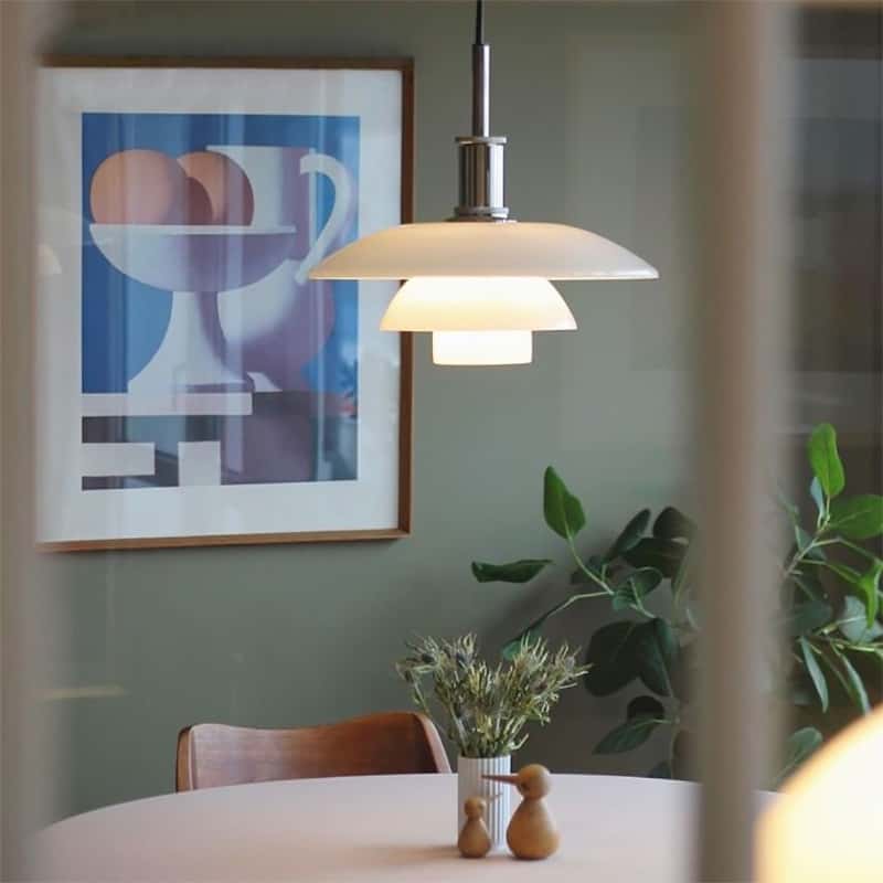 北欧飞碟吊灯法式卧室床头灯