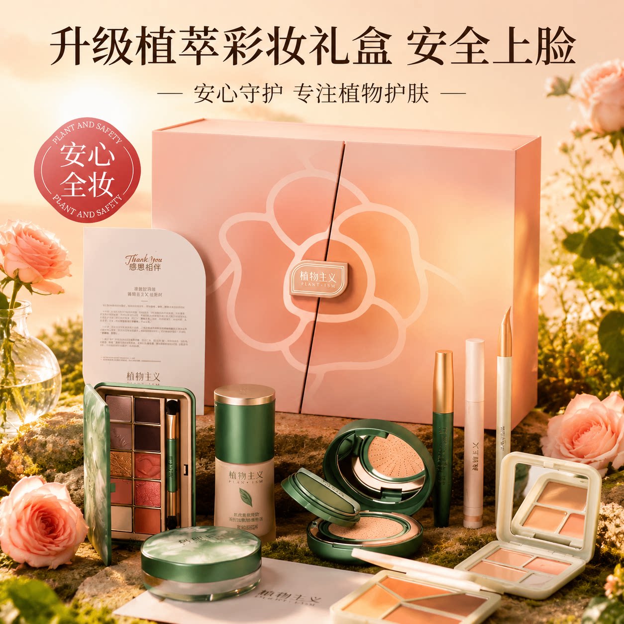 【节日礼物】植物主义彩妆套装初学者生日淡妆新手入门礼盒一整套
