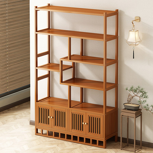 新中式博古架茶室置物架