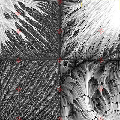 C4D科幻生物抽象神经纤维视网膜2K3D软件纹理贴图材质jpg格式素材