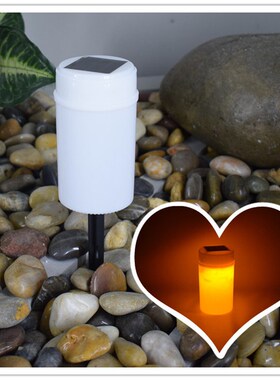 LED户外露营灯防水太阳能蜡烛灯 墓地哀思纪念灯亚马逊热款DIY