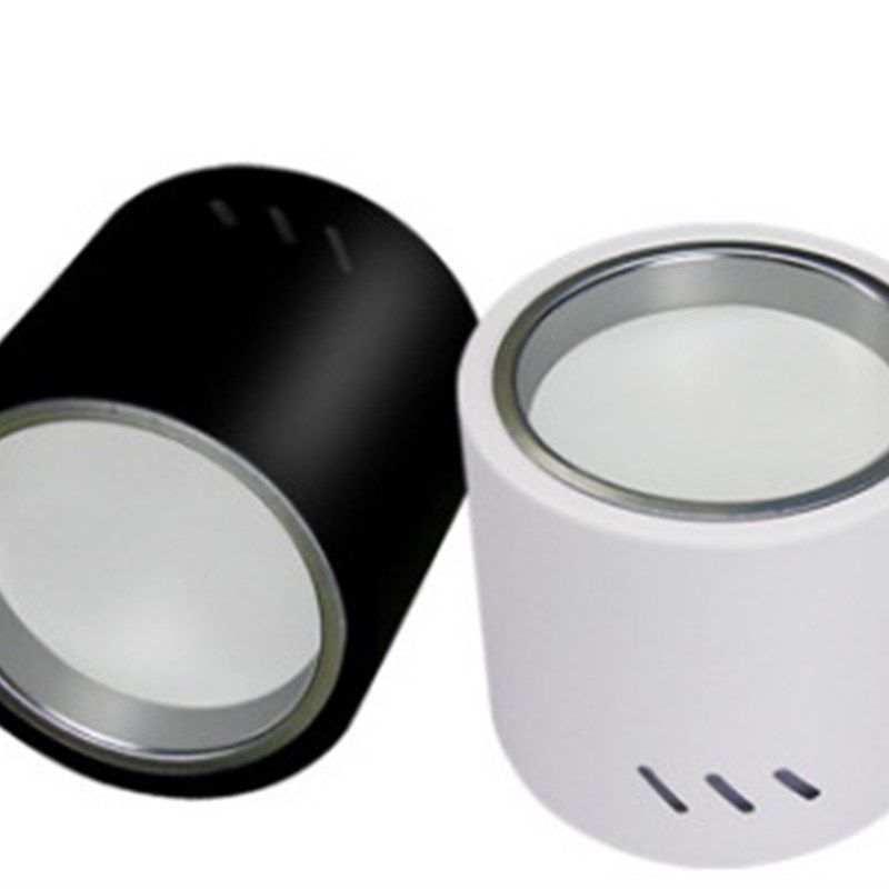 led 明装筒灯 吊线射灯吊杆筒灯防雾免开孔4寸5寸6寸8寸12W15W18W