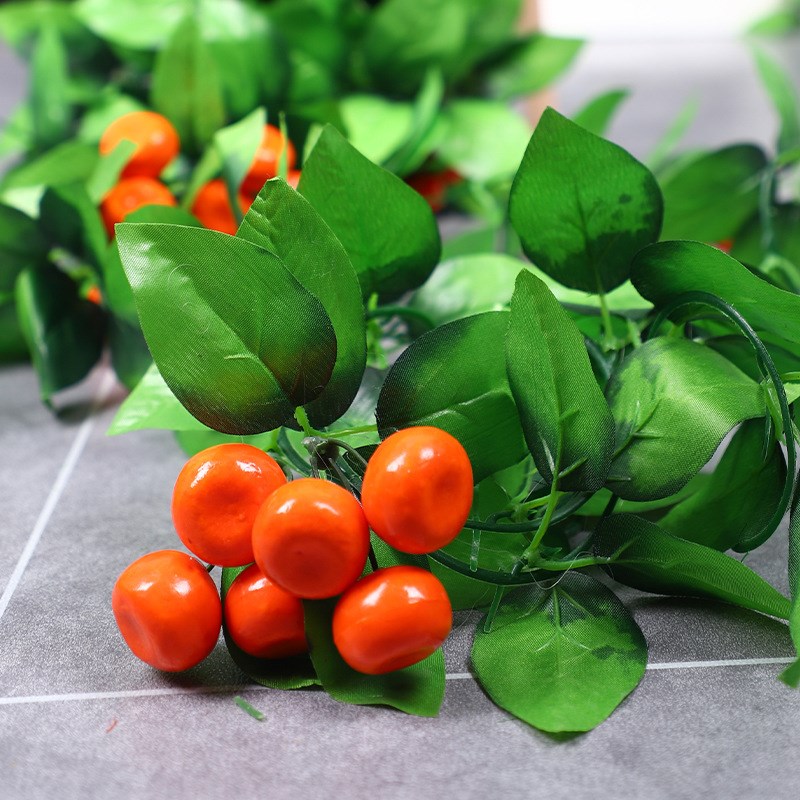 仿真水果藤条空调管道装饰假花葡萄叶藤蔓吊顶塑料花叶子缠绕饭店