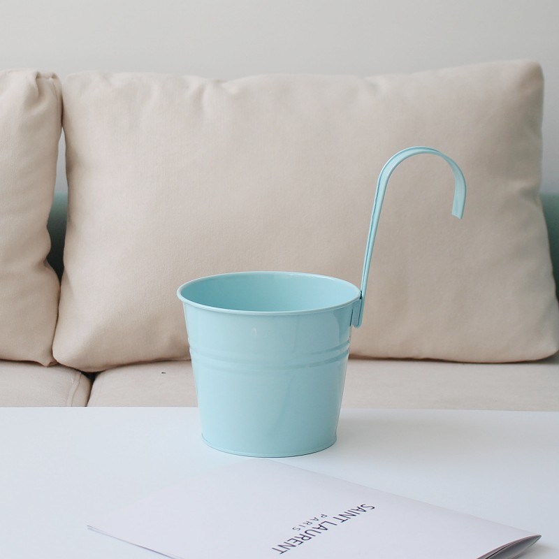 挂盆花盆可拆卸挂钩吊盆绿植吊桶阳台多肉吊篮悬挂式壁挂铁皮挂桶