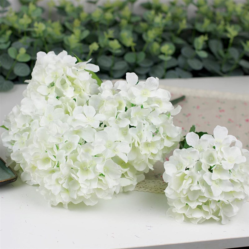 324片花瓣6头仿真花假花绢花路引婚庆装饰六头绣球单朵54片花瓣