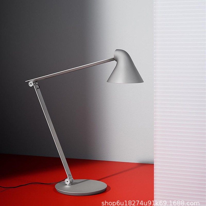 北欧NJP阅读灯调光LED长臂折叠办公室书桌创意极简设计师工作台灯