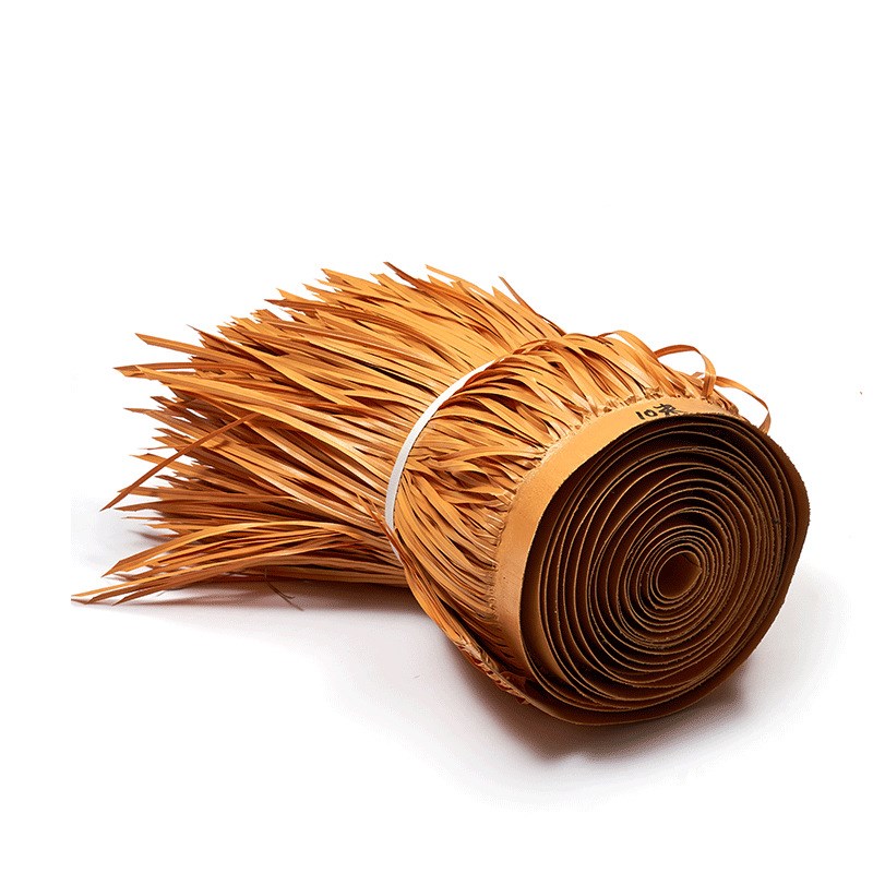 塑料塑胶茅草PE仿真稻草屋景区装饰屋顶木屋凉亭扭花藤款仿真茅草