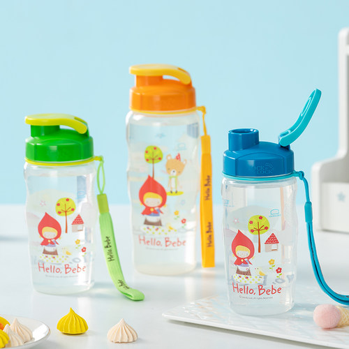 乐扣乐扣食品级塑料手提挂绳杯子