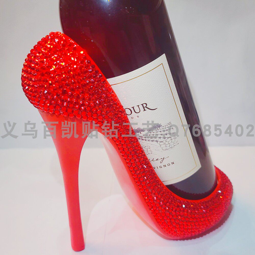欧式创意红酒架轻奢酒架家居装饰品摆件仿真工艺品高跟鞋造型酒架