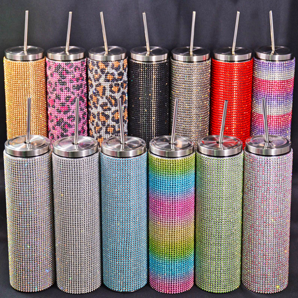 炫彩网钻效果不锈钢保温车载水杯