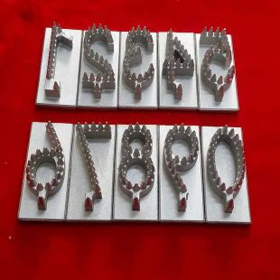 活猪打号章针刺印章0124356789各3个可装三位数手柄一个