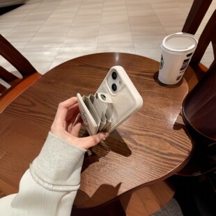 多功能收纳16pro苹果14手机壳带指环扣iPhone13promax奢华潮牌适用12风琴卡包15高档皮质11全包防摔8轻奢小众