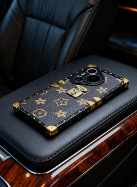 奢华潮牌华为p70pro手机壳mate60老花挂脖绳nova8防摔适用30s硅胶小众轻奢风mate50个性创意nova11高档皮质新