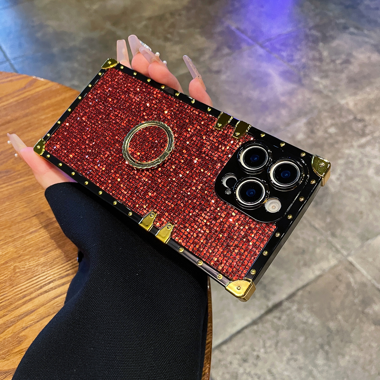 潮牌闪钻苹果16promax手机壳