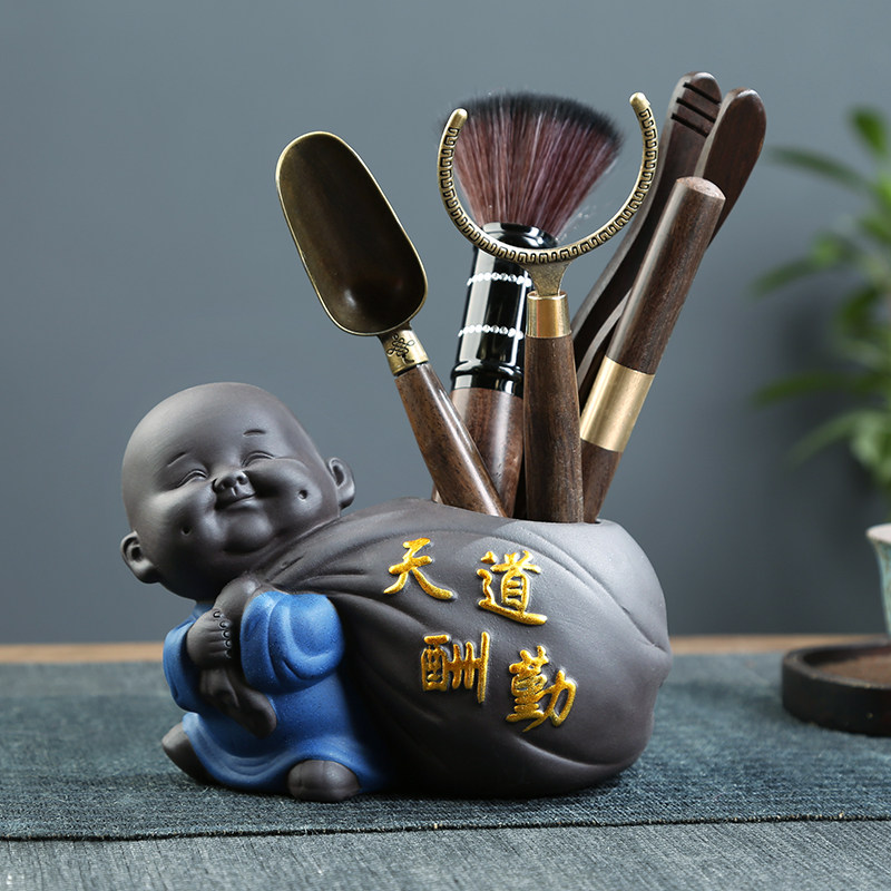 四君子茶具高档茶道六君子套装功夫喝茶茶具配件大全夹泡茶工具