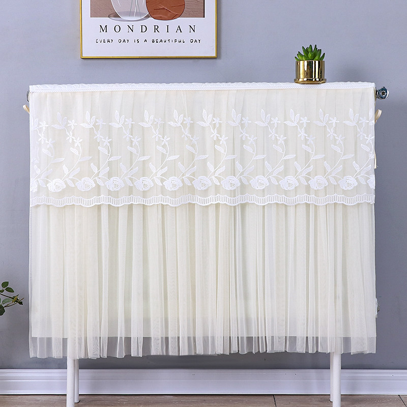 蕾丝暖气片防尘罩全包防熏暖气罩