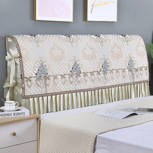 全包套实加厚欧式夹棉通用床头罩