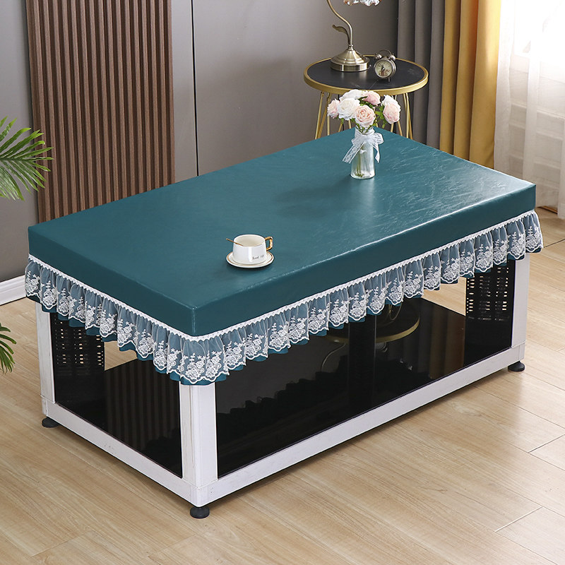 烤火桌子罩套长方形茶几防水防油