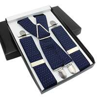 Adult suit trousers with straps, anti-slip pants for overweight men, anti-slip pants with belt buckles, men's elastic shirt straps thumbnail 6