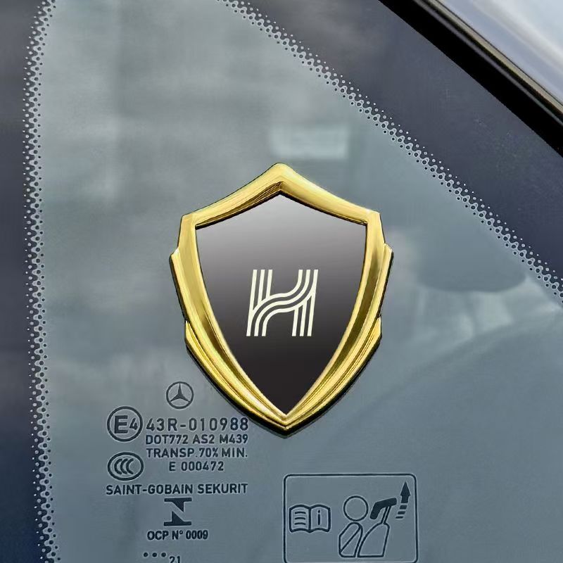 哈啰电动车金属装饰贴火迪N95麒麟座新日MIKU猛士M817917金箭通用