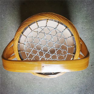 江西竹编火笼烤火盆传统烧碳取暖火炉农村手工暖手宝特色工艺品