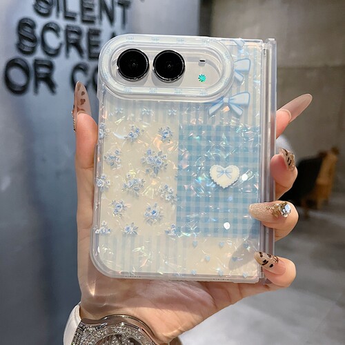 适用苹果系列iPhone Duo新款手机壳18promax16promax高级粉色彩贝拼格17promax/15pro半包大孔防摔网红保护套