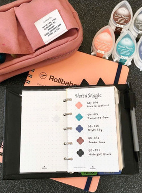 GD水滴印台日本进口多用粉彩橡皮章手账布艺纸艺剪贴热缩手用印泥