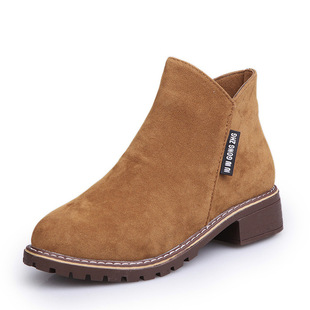 autumn women ankle Chelsea boots方跟女鞋 female Martin shoes
