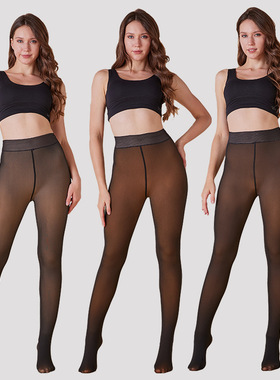 Women's Fleece Tights Warm Pantyhose Thick Winter Leggings