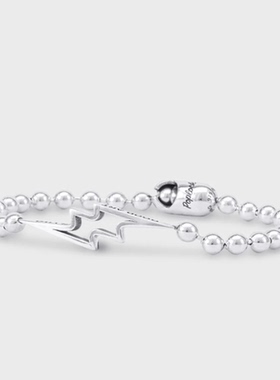 Goodart通用银百搭弹簧扣珠手链