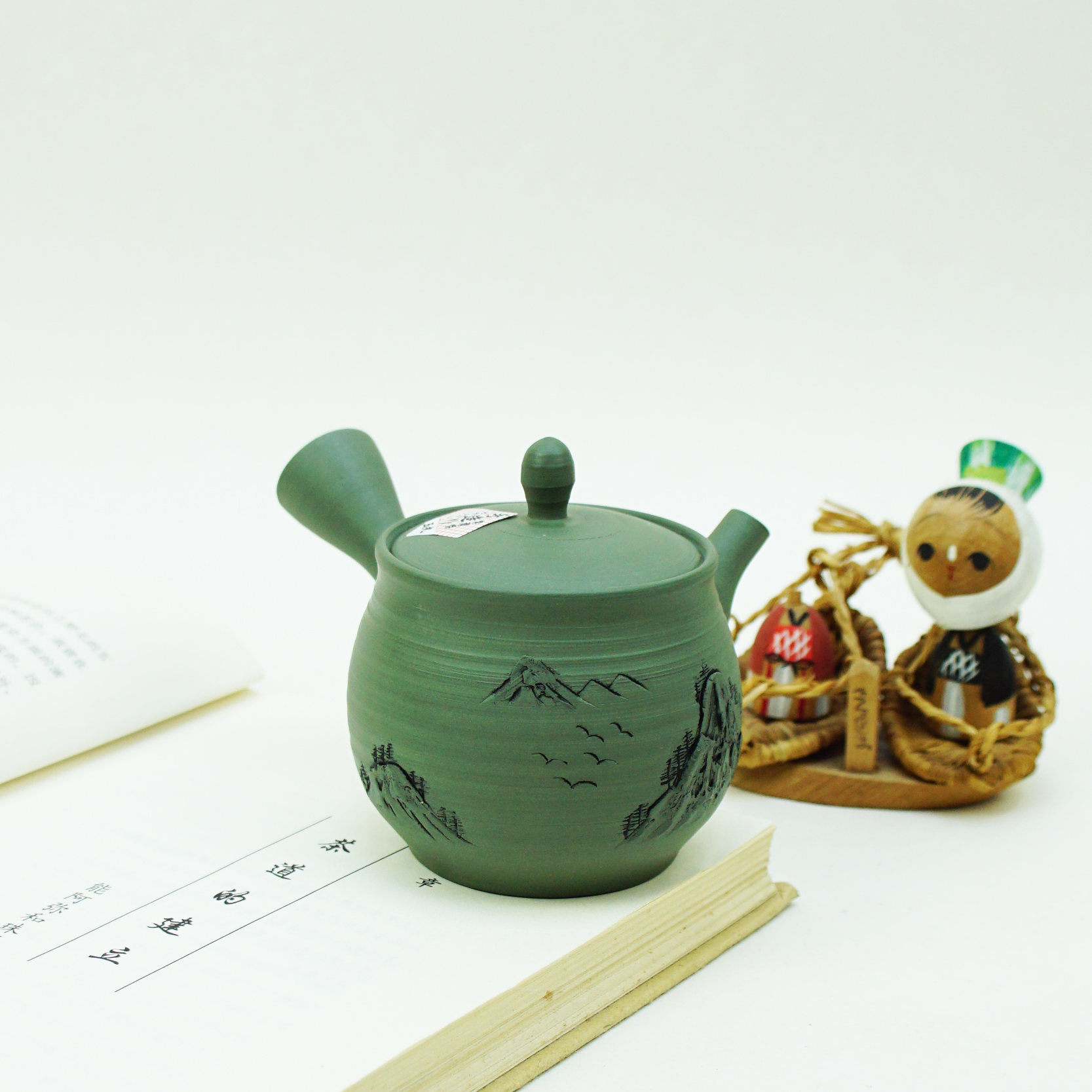 日本常滑烧玉光窑泡茶壶