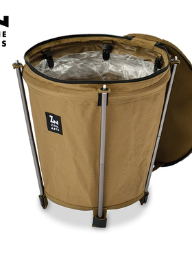 现货]日本Zanearts22年新款户外野营垃圾收纳折叠露营垃圾桶BG015