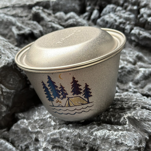 snowpeak型带盖钛雪拉碗E-314