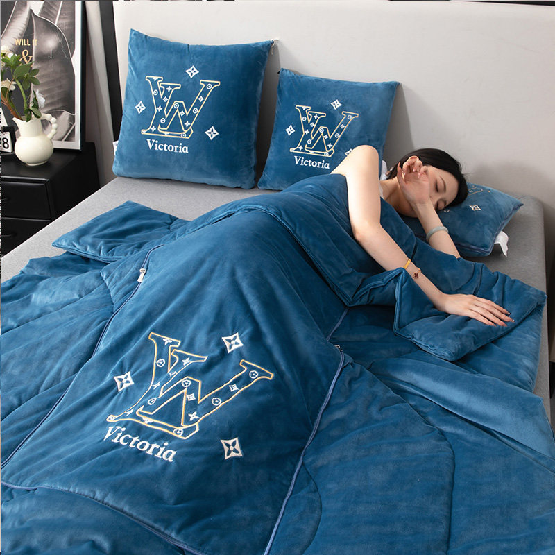 婴儿绒 加厚抱枕被子两用二合一车内办公室午睡被折叠靠枕毯子,居家布艺,抱枕被,淘宝优惠券,粉丝福利购,淘宝优惠卷