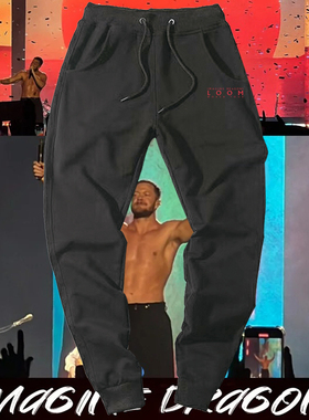 Imagine Dragons演唱会梦龙乐队应援周边巡演印花宽松休闲卫裤子