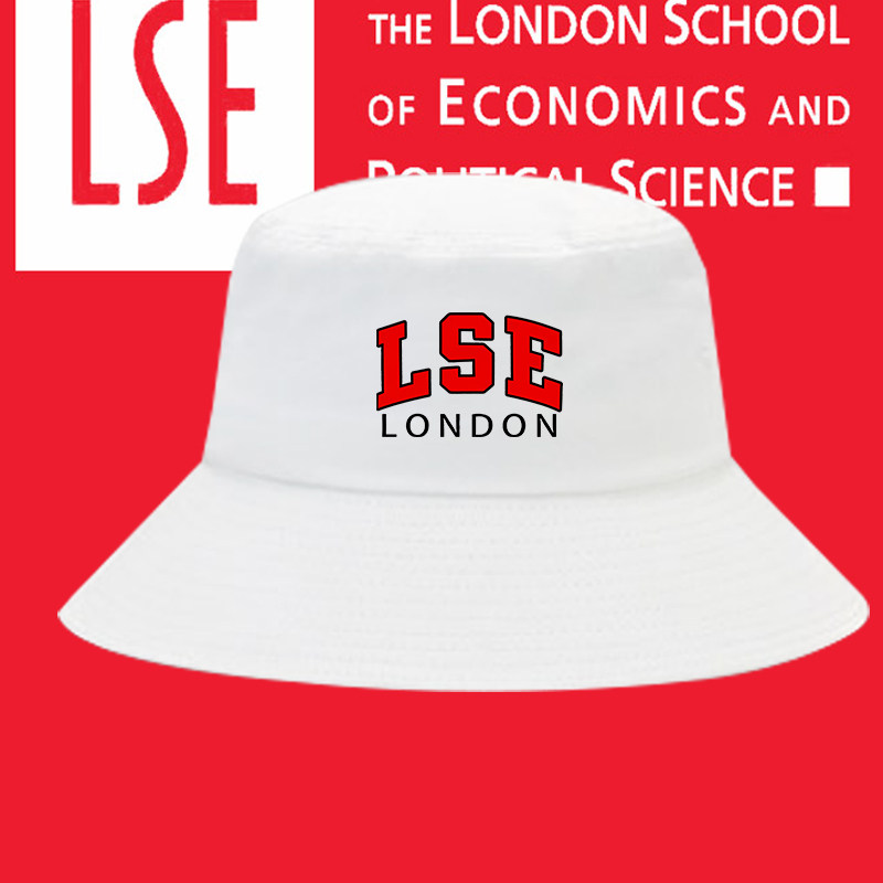 英国伦敦政治经济学院帽子纪念品周边LSE校服渔夫帽遮阳帽户外帽