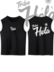美式 T恤夏 hela运动印花背心宽松纯棉圆领无袖 篮球欧文同款 tribe