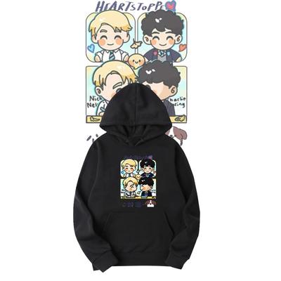 心跳漏一拍周边联名印花连帽卫