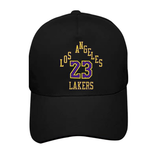 湖人队24赛季城市印花詹姆斯23号棒球帽复古训练男美式篮球鸭舌帽