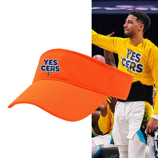 步行者2025季后赛哈里伯顿出场篮球运动纯棉空顶帽百搭潮流帽子