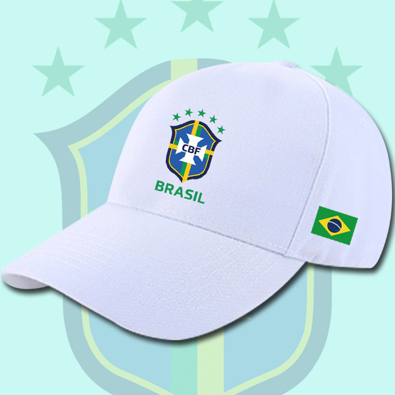 2022世界杯巴西足球队棒球帽男士球迷纪念款内马尔时尚遮阳鸭舌帽