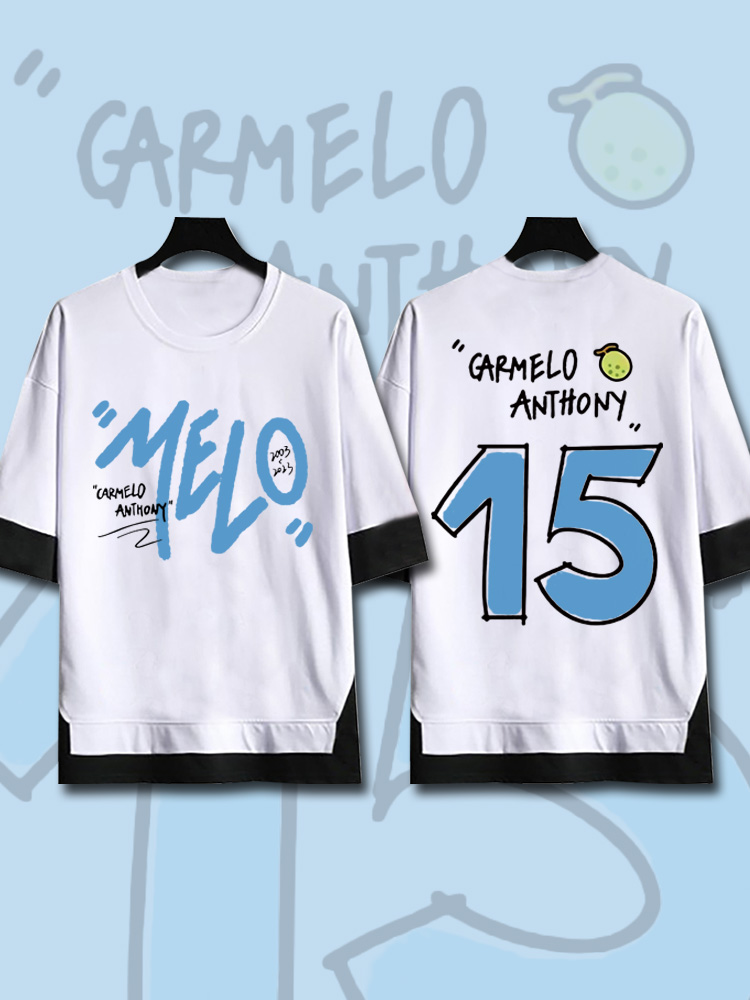 卡梅隆安东尼宽松五分袖假两件