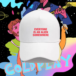 酷玩乐队ColdPlay印花棒球帽男女2025摇滚演唱会纯棉遮阳鸭舌帽子